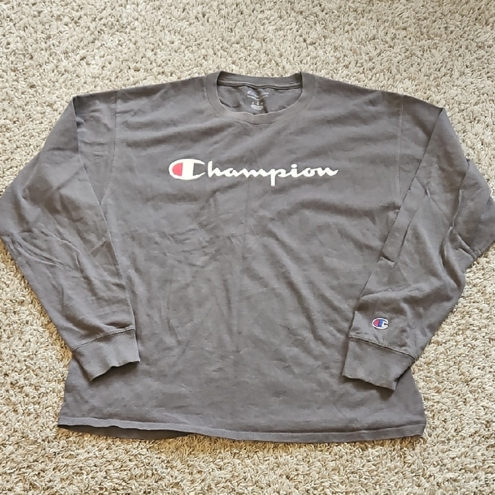 Champion Charcoal Long Sleeve Tee